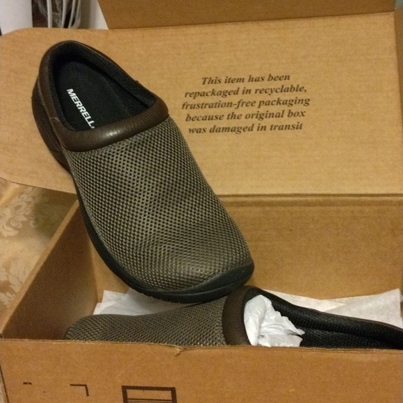 New Merrell Mens maroon mules sandal shoes, size 11.5 - Picture 1 of 14